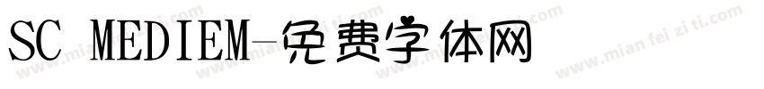 SC MEDIEM字体转换